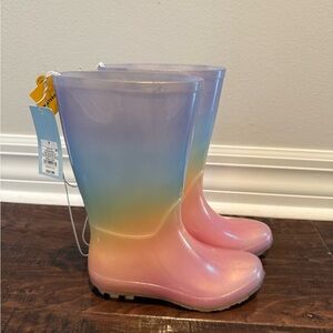 Cat & Jack Kids Rainbow Rain Boots